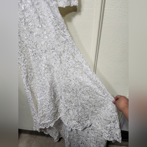 Lulus Following Your Heart White Lace Long Sleeve Maxi Dress XS Wedding Bridal - Picture 8 of 12